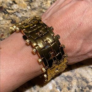 Android Millipede Gold Tone Stainless Steel Bracelet